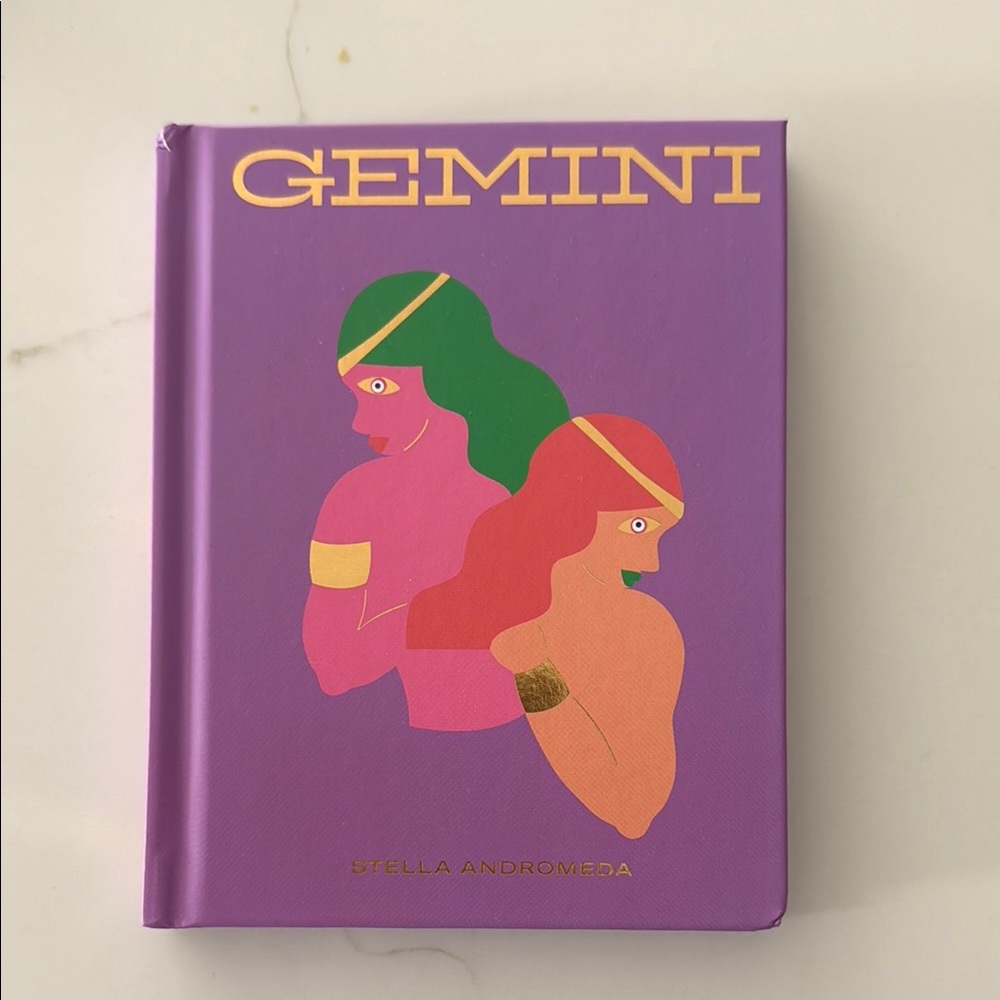 Gemini Hardcover Book in Purple
